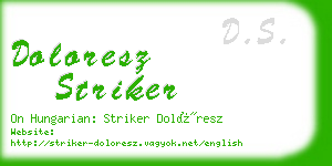 doloresz striker business card